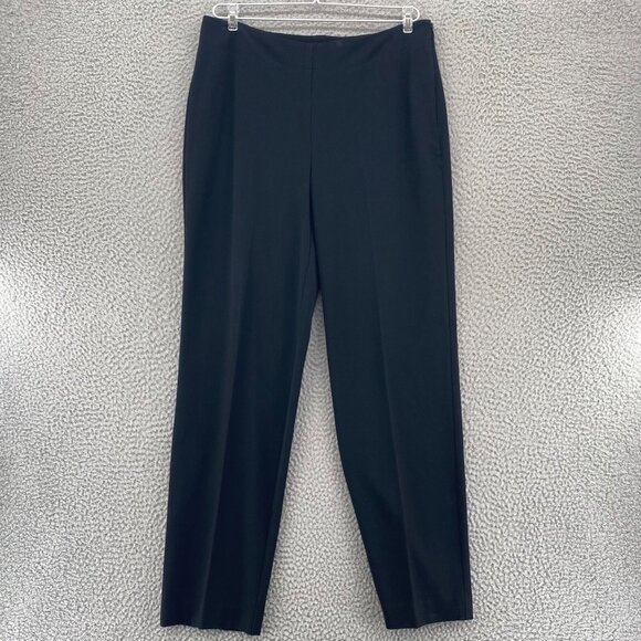 Chicos Pants Womens 1 US 8 Black Zenergy So Slimming Scripted Leggings Pull On - Picture 1 of 11